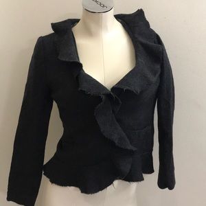 J.Crew Ruffled Blazer Size 2